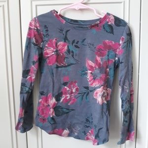 Young Girls Floral Pattern Long Sleeve